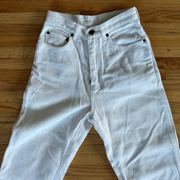 Vintage Straight White Jeans - Picture 2 of 14